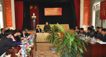 Ban Dân vận Tỉnh ủy Hưng Yên Tọa đàm công tác vận động nhân dân tiếp tục dồn thửa, đổi ruộng